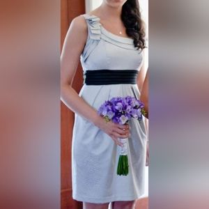 Silver grey single strap dress size 8